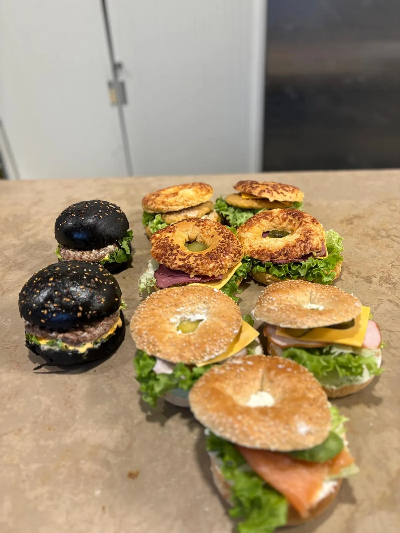 Burgers et bagels — snacking maison